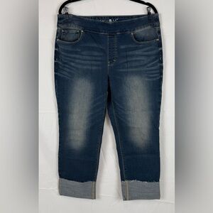 White House Black Market Slim Crop Pull On Jeans Women’s 12 NWTs